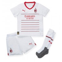 AC Milan Rafael Leao #17 Udebanesæt Børn 2022-23 Kortærmet (+ Korte bukser)